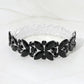 Madeline Love Black, Silver Marquise Stone Cluster Embellished Adjustable Evening Bracelet