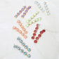 Madeline Love Lavender, Opal Round Stone Link Dangle Evening Earrings - extra