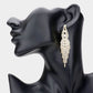 Madeline Love Gold Rhinestone Pave Evening Earrings