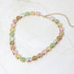 Madeline Love Multi Multiolor Round Stone Cluster Link Evening Necklace