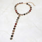 Madeline Love Multi Y Shaped Round Crystal Drop Statement Necklace