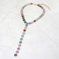 Madeline Love Multi Y Shaped Round Crystal Drop Statement Necklace
