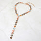 Madeline Love Multi Y Shaped Round Crystal Drop Statement Necklace