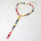 Madeline Love Multi Multicolor Round Gem Link Y-Drop Statement Necklace