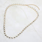 Madeline Love Silver Round Faceted Gem Link Statement Necklace