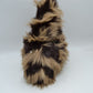 Shaggy Plush Handbag with Integrated Handle and Chain Strap - Handbags