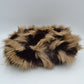 Shaggy Plush Handbag with Integrated Handle and Chain Strap - Handbags