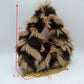 Shaggy Plush Handbag with Integrated Handle and Chain Strap - Handbags