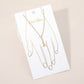 Madeline Love Clear, Gold Oval Stone Accent Delicate Hand Chain Bracelet - Bracelets