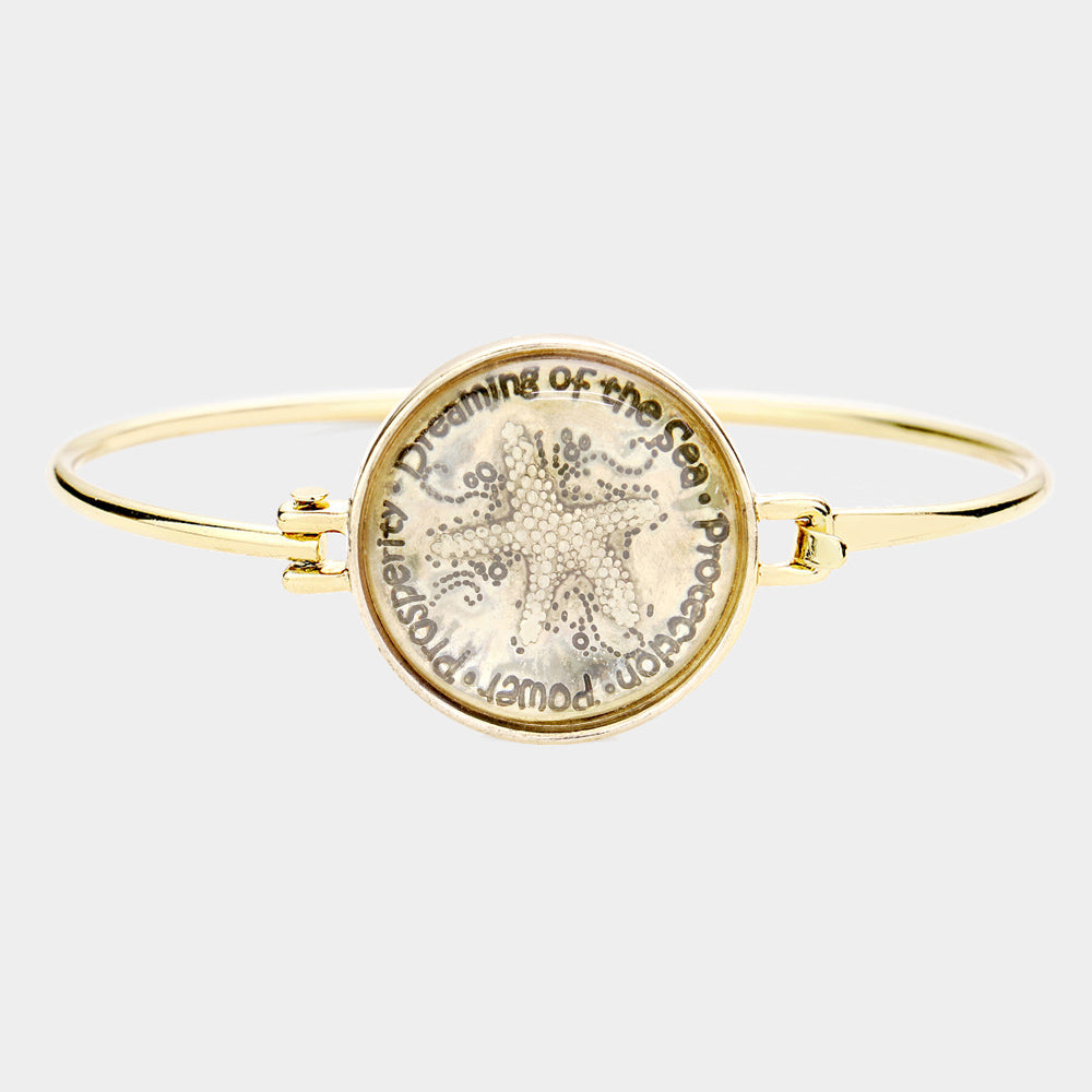 Madeline Love Gold Metal Bubble Starfish Hook Bracelet - Bracelets