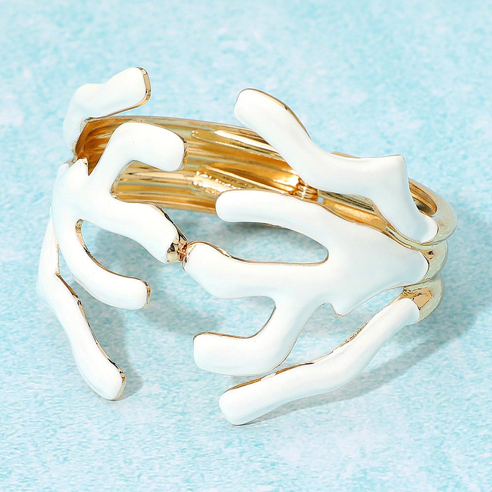 Gold, White