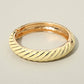 Madeline Love Gold, Yellow Enamel Inkay Striped Hinged Bangle Bracelet - Bracelets