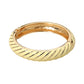 Madeline Love Gold, Yellow Enamel Inkay Striped Hinged Bangle Bracelet - Bracelets - desc