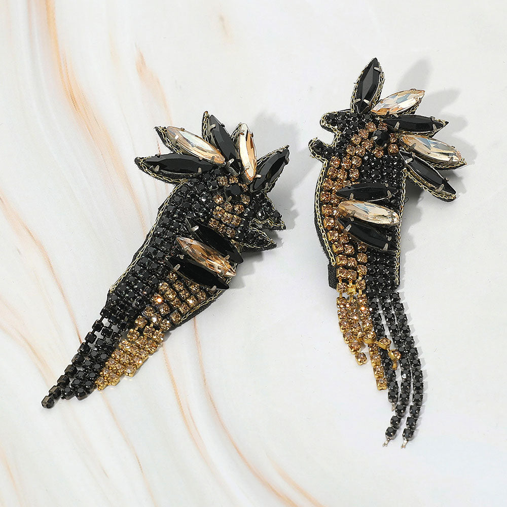 Madeline Love Lt Col Topaz Stone Embellished Bird Earrings