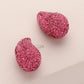 Madeline Love Pink Bling Studded Teardrop Earrings