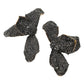 Madeline Love Gold, Hematite Bold Rhinestone Studded Flower Petal Statement Earrings - desc