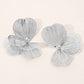 Madeline Love Rhodium Triple Cutout Petal Earrings