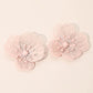 Madeline Love Pink Floral Cutout Statement Earrings