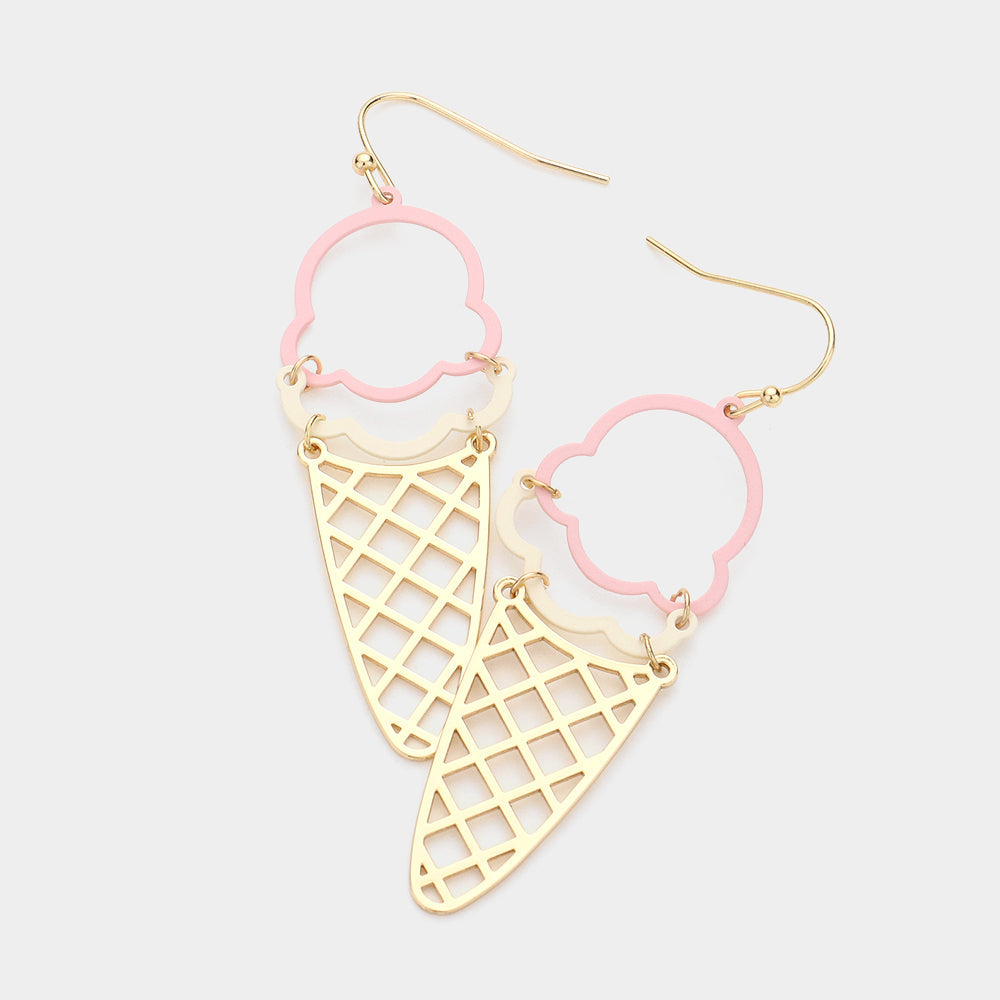 Madeline Love Pink Ice Cream Dangle Earrings