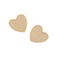 Pearl Paved Heart Earrings