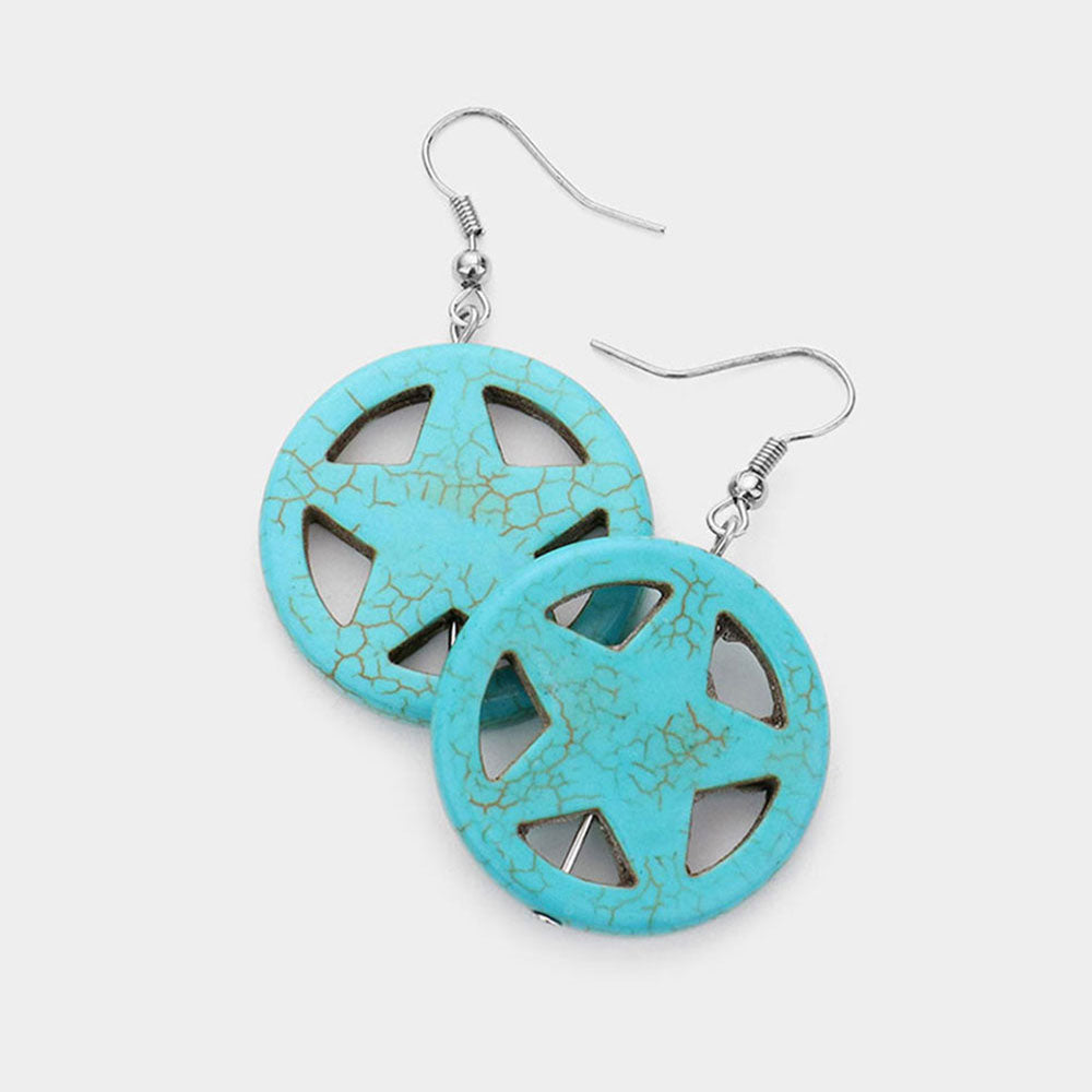 Madeline Love Turquoise Turquoise	Star Drop Earrings
