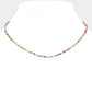Madeline Love Gold, Multi Faceted Beaded Necklace - Necklaces