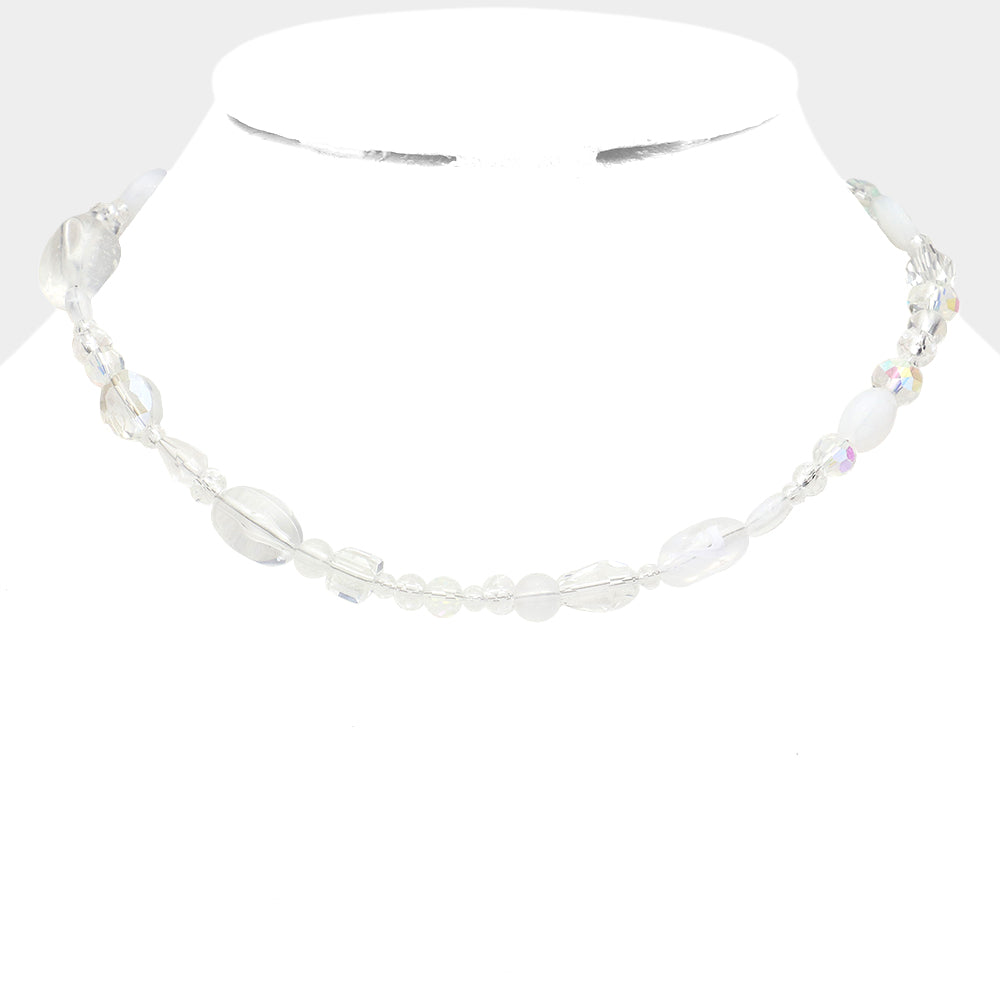 Madeline Love Clear Multi Beaded Necklace - Necklaces