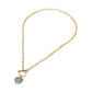 Madeline Love Gold, Mint Heart Charm Pendant Toggle Necklace - Necklaces - extra