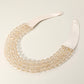 Clear Chunky Acrylic Beaded Triple Layered Faux Leather Magnetic Necklace