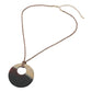Madeline Love Brown Resin Ring Pendant Cord Necklace - Necklaces - desc