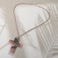 Madeline Love Pink Resin Cross Pendant Cord Necklace - Necklaces - desc