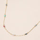 Madeline Love Gold, Multi Evil Eye Bead Station Chain Necklace - Necklaces