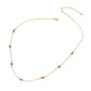Madeline Love Gold, Red Evil Eye Bead Station Chain Necklace - Necklaces - extra