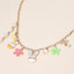 Madeline Love Gold, Multi Easter Bunny Chick Flower Pearl Heart Charm Station Necklace - Necklaces - extra