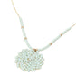 Madeline Love Aqua Round Beaded Pendant Statement Necklace - Necklaces - desc