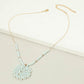 Madeline Love Aqua Round Beaded Pendant Statement Necklace - Necklaces - extra