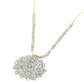Madeline Love Gray Round Beaded Pendant Statement Necklace - Necklaces - desc