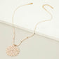 Madeline Love Neutral Round Beaded Pendant Statement Necklace - Necklaces - extra