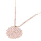 Madeline Love Pink Round Beaded Pendant Statement Necklace - Necklaces - desc