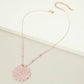Madeline Love Pink Round Beaded Pendant Statement Necklace - Necklaces - extra