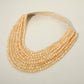 Madeline Love Yellow Marbled Ball Beaded Multi Layered Faux Leather Magnetic Necklace - Necklaces