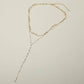 Madeline Love Cream, Gold Layered Pearl Drop Earrings - Necklaces - extra