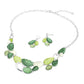 Madeline Love Green, Silver Organic Shape Link Statement Necklace - Necklaces - desc
