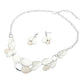Madeline Love Ivory, Silver Organic Shape Link Statement Necklace - Necklaces - desc