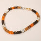 Madeline Love Brown Chunky Resin Disc Beaded Necklace - Necklaces