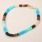 Madeline Love Turquoise Chunky Resin Disc Beaded Necklace - Necklaces