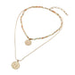 Madeline Love Mint Layered Coin Pendant Beaded Necklace - Necklaces - desc