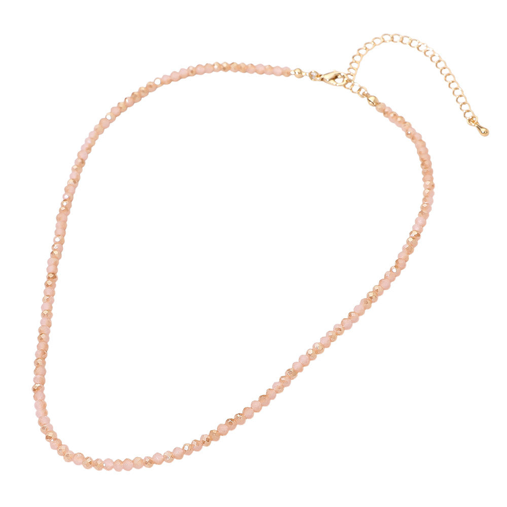Madeline Love Pink Faceted Beaded Necklace - Necklaces - extra