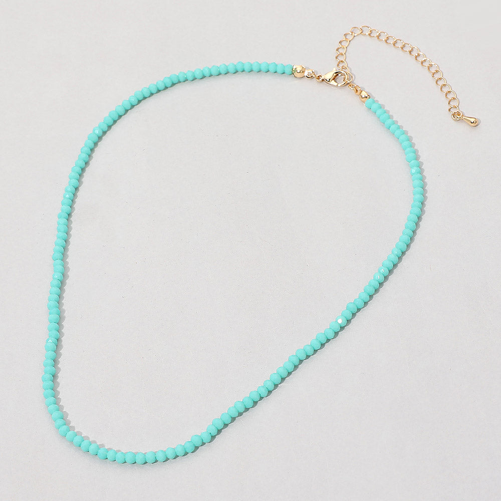 Madeline Love Turquoise Faceted Beaded Necklace - Necklaces