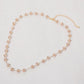 Madeline Love Peach Faceted Bead Station Chain Necklace - Necklaces